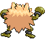 Primeape - Black 2 White 2 Black White Animated (Back View (Shiny))