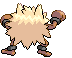 Primeape - Black 2 White 2 Black White Animated (Back View)