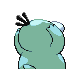 Psyduck - HeartGold SoulSilver (Back View (Shiny))