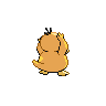 Psyduck - Black White (Back View)