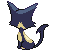 Purrloin - Black 2 White 2 Black White Animated (Back View (Shiny))