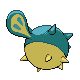 Qwilfish - HeartGold SoulSilver (Back View)