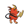 Raichu - Black White (Back View (Shiny))