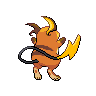 Raichu - Black White (Back View)
