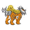 Raikou - Black White (Back View (Shiny))