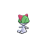Ralts - Black White (Back View)