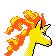 Rapidash - Gold (Back View)