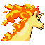 Rapidash - Emerald (Back View)
