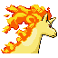 Rapidash - FireRed LeafGreen (Back View)