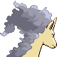 Rapidash - Platinum (Back View (Shiny))