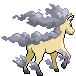 Rapidash - Black 2 White 2 Black White Animated (Back View (Shiny))