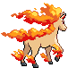Rapidash - Black 2 White 2 Black White Animated (Back View)