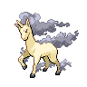 Rapidash - Black White (Shiny)