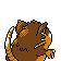 Raticate - Gold (Back View)
