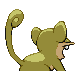 Rattata - HeartGold SoulSilver (Back View (Shiny))