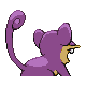 Rattata - HeartGold SoulSilver (Back View)