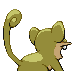 Rattata - Platinum (Back View (Shiny))
