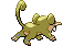 Rattata - Black 2 White 2 Black White Animated (Back View (Shiny))