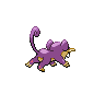 Rattata - Black White (Back View)