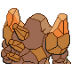 Regirock - Diamond Pearl (Back View (Shiny))