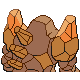Regirock - Platinum (Back View (Shiny))