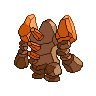 Regirock - Black White (Back View (Shiny))