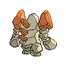 Regirock - Black White (Back View)