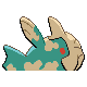 Relicanth - Diamond Pearl (Back View (Shiny))