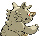 Rhydon - Diamond Pearl (Back View (Shiny))