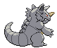 Rhydon - Black 2 White 2 Black White Animated (Back View)