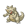 Rhydon - Black White (Shiny)