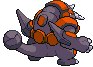 Rhyperior - Black 2 White 2 Black White Animated (Back View)
