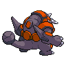 Rhyperior - Black White (Back View)
