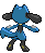 Riolu - Black 2 White 2 Black White Animated (Back View)