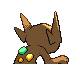 Sableye - Diamond Pearl (Back View (Shiny))