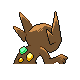 Sableye - HeartGold SoulSilver (Back View (Shiny))