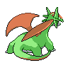 Salamence - Black White (Back View (Shiny))