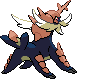 Samurott - Black White Animated (Back View (Shiny))