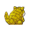 Sandshrew - FireRed LeafGreen (Back View)