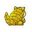 Sandshrew - Ruby Sapphire (Back View)