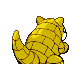 Sandshrew - Platinum (Back View)