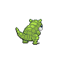 Sandshrew - Black White (Back View (Shiny))
