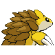 Sandslash - HeartGold SoulSilver (Back View)