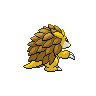 Sandslash - Black White (Back View)