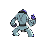 Sawk - Black White (Back View (Shiny))