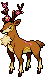 Sawsbuck - Black 2 White 2 Black White Animated (Shiny)
