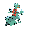 Sceptile - Black White (Back View (Shiny))