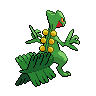 Sceptile - Black White (Back View)