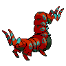 Scolipede - Black White (Back View (Shiny))
