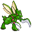 Scyther - Black 2 White 2 Black White Animated (Back View (Shiny))